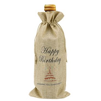 Wine Bottle Gift Bags, with Drawstrings, Reusable Holiday Wine Bottle Covers