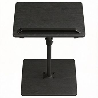 C Shaped TV Tray Table 360° Side Snack Table Small Space