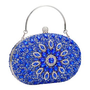 Rhinestone Evening Bag for Women Crystal Clutch Purses Sparkly Handbag with Chain