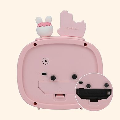 Cute Alarm Clock, Decorative 3D Animal Figurines, Cartoon Patterns, Silent Non-Tick 5.5"x1.7"x4.7"
