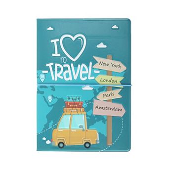 Creative Cartoon Heart Passport Holder 1 pc