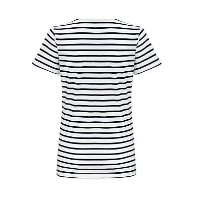 Asquith & Fox Womens/Ladies Mariniere Coastal Short Sleeve T-Shirt