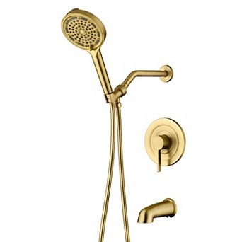 SUMERAIN Modern Luxury Wall Mounted Shower System, 6 Modes with Rapid Clean Function & 360° Rotation