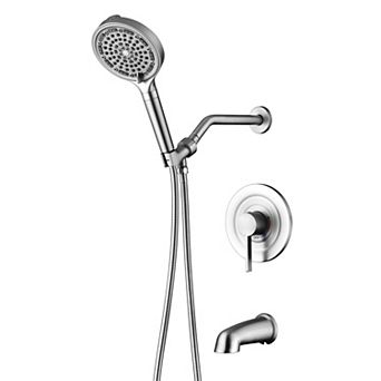 SUMERAIN Modern Luxury Wall Mounted Shower System, 6 Modes with Rapid Clean Function & 360° Rotation