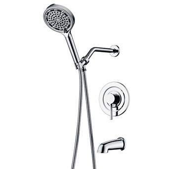 SUMERAIN Modern Luxury Wall Mounted Shower System, 6 Modes with Rapid Clean Function & 360° Rotation