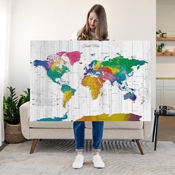 World Travel Map Push Pin II