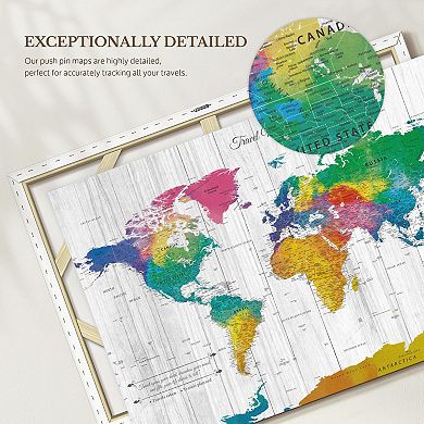 World Travel Map Push Pin II