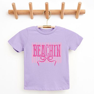 Beachin Coquette Stripes - Youth Short Sleeve Graphic T-Shirt