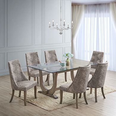 Kings Brand Furniture Dining Table with Rectangular MDF Top