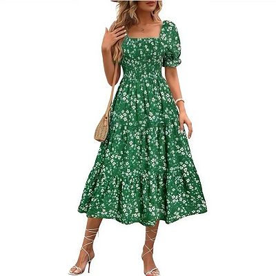vampire's wife green dress Sage Green Midi Dress main image 0
