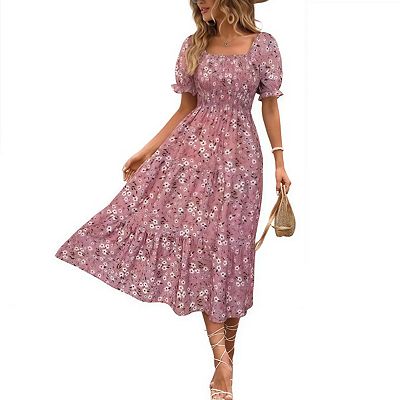 summer midi dresses casual casual summer midi dresses Midi Dresses for Women 2026 Spring Square Neck  Tank Sleeveless A Line Casual Summer Sundresses with  Pockets-parroquiadesanalbertomagno.com