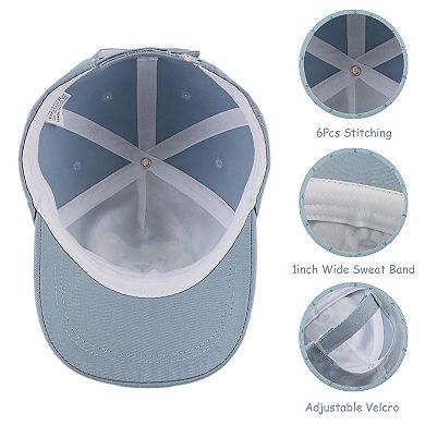 Baseball Cap Sun Hat Adjustable Cotton Lightweight Trucker Hat