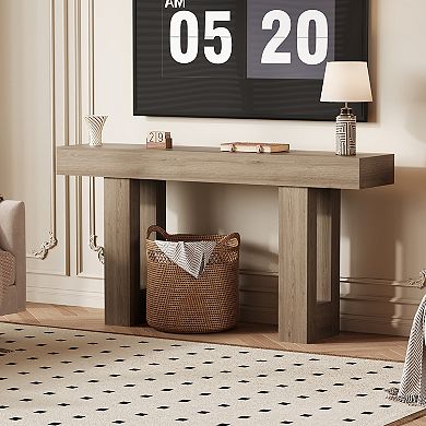 63" Console Table, Extra Long Sofa Table Behind Couch , Narrow Entryway Table for Hallway, Entrance