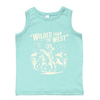 Wilder Than The West Cowgirl - Toddler Graphic Tank