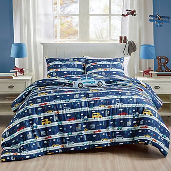 ESCA Police Car Comforter Set Kids Bedding