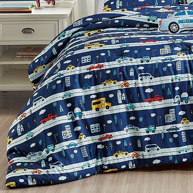 ESCA Police Car Comforter Set Kids Bedding