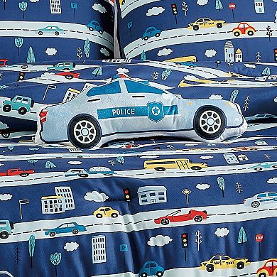 ESCA Police Car Comforter Set Kids Bedding