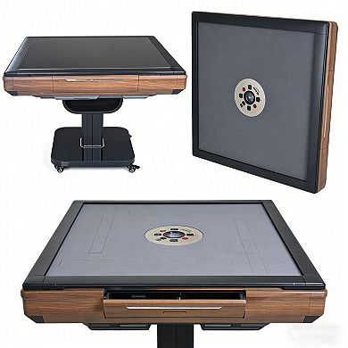 Whisen Foldable Ultra-Thin Automatic Mahjong Table with Wheels and Hard Table Cover