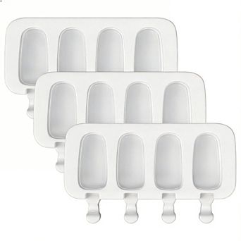 Popsicle Molds Silicone Ice Cake Pop Maker 3 pc
