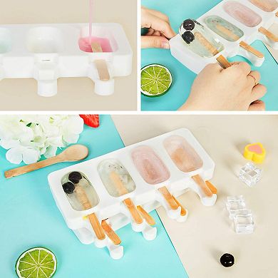 Popsicle Molds Silicone Ice Cake Pop Maker 3pc