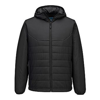 Portwest Mens Professional Insulated Hooded Padded Jacket