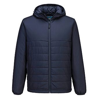 Portwest Mens Professional Insulated Hooded Padded Jacket