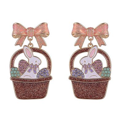 Hallmark Easter Basket and Bunny Earrings