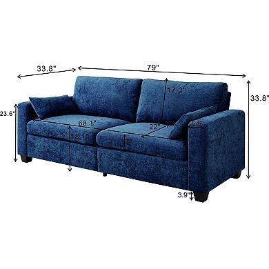 79" Chenile Sofa For Living Room