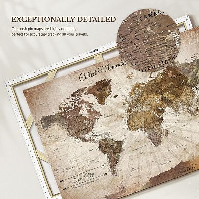 Push Pin Travel Map World II