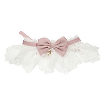 Cute Kitten Collar Dog Bibs Pet Bowtie Lace Ruffle Bandana Adjustable and Breakaway 1 pc