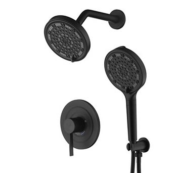 SUMERAIN Wall Mount Shower System, 6&5 Modes, SPA Experience, Solid Brass, 3X Corrosion Resistance
