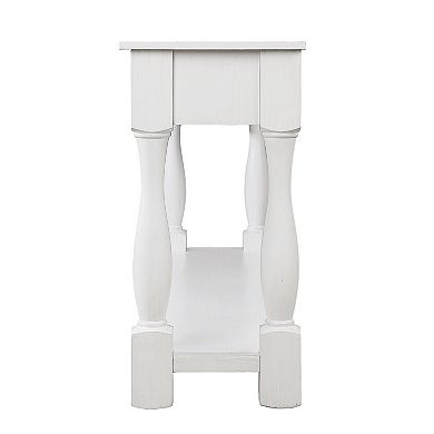 Whisen Mid-Century Console Table with 3 Drawers and 1 Bottom Shelf