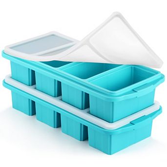 Silicone Freezer Food Molds Large Tray 2 pc