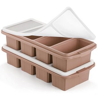 Silicone Freezer Food Molds Large Tray 2 pc