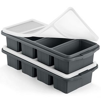 Silicone Freezer Food Molds Large Tray 2 pc