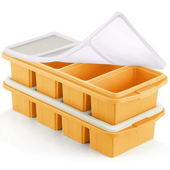 Silicone Freezer Food Molds Large Tray 2 pc