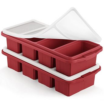 Silicone Freezer Food Molds Large Tray 2 pc