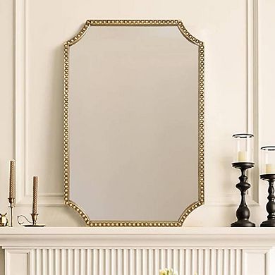 Full Scalloped Rectangle Mirror Metal Frame