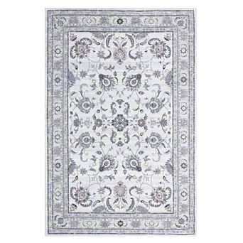 Vintage Area Rug Machine Washable Non Shedding Stain Resistant Floor Cover for Playroom Bedroom
