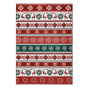 Boho Area Rug Machine Washable Non Shedding Stain Resistant Floor Cover for Playroom Bedroom