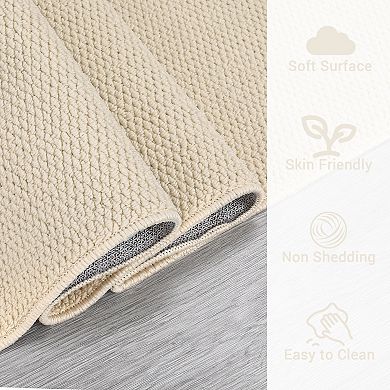 Modern Area Rug Machine Washable Non Slip Non Shedding Stain Resistant Carpet for Bedroom Kitchen