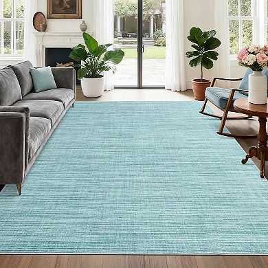 Modern Area Rug Machine Washable Vacuum Clean Ultra Thin Stain Resistant Carpet for Kid's Room