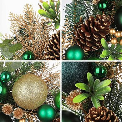 24-Inch Norfolk Pine Christmas Wreath