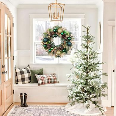 24-Inch Norfolk Pine Christmas Wreath