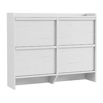 Shoe Cabinet with 4 Flip Drawers Hidden Entryway Shoe Storage Organizer with Adjustable Shelves