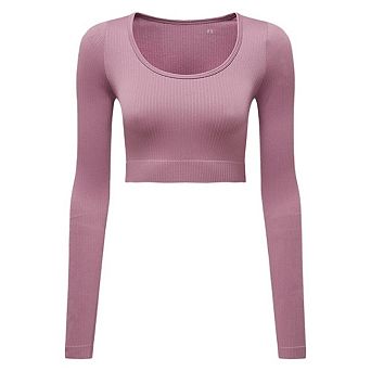 TriDri Womens/Ladies Ribbed Seamless 3D Crop Top