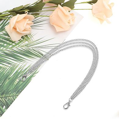 12.01" Adjustable Handbag Strap for Crossbody Use 1Pc Silver Tone