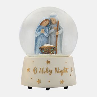 St. Nicholas Square® O Holy Night Musical Snow Globe Table Decor