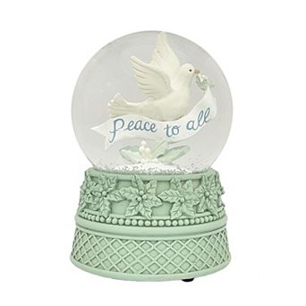St. Nicholas Square® Peace to All Dove Snow Globe Table Decor