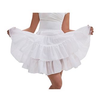 Women's Length Crinoline Prom Evening Wedding Dress Petticoats Underskirt Tutu Half Slips 60cm